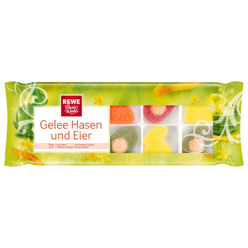 REWE Beste Wahl Gelee-Hasen und -Eier Ostern 150g